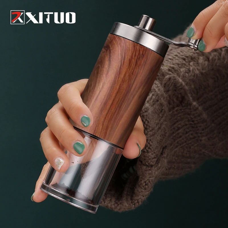 XITUO Home Portable Manual Coffee Grinder Stainless Steel Hand Coffee Mill with Ceramic Burrs Adjustable Settings Hand Crank Too
XITUO Home Portable Manual Coffee Grinder Stainless Steel Hand Coffee Mill with Ceramic Burrs Adjustable Settings Hand Crank Too
