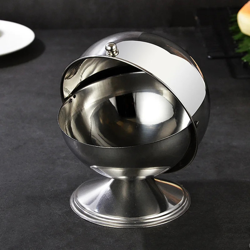 Stainless Steel Kitchen Spherical Sugar Bowl Seasoning Bottle Spice Tank Can Flip Kruidenpot Tarro De Especias
Stainless Steel Kitchen Spherical Sugar Bowl Seasoning Bottle Spice Tank Can Flip Kruidenpot Tarro De Especias