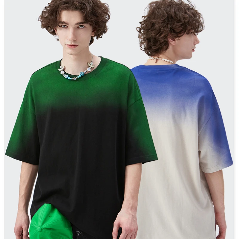 Street Personality Hand-painted Spray Color Men Loose Short-sleeved T-shirt Short Sleeve Oversized Printed Gradient Tie Dye Tops
Street Personality Hand-painted Spray Color Men Loose Short-sleeved T-shirt Short Sleeve Oversized Printed Gradient Tie Dye Tops