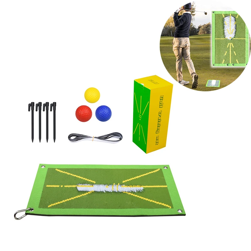 Newest Golf Swing Mat Hitting Batting Direction Mark Trace Indoor/Outdoor Home Garden Golf Swing Training Pad With 3 Pcs PU Ball
Newest Golf Swing Mat Hitting Batting Direction Mark Trace Indoor/Outdoor Home Garden Golf Swing Training Pad With 3 Pcs PU Ball