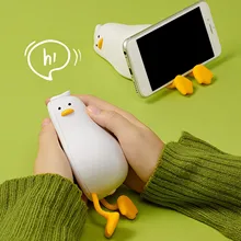 2 in 1 Electric Winter Heater Cartoon Duck Cute Handwarmer Fast Heating Cell Phone Stand Holder USB Rechargeable for Cold Winter