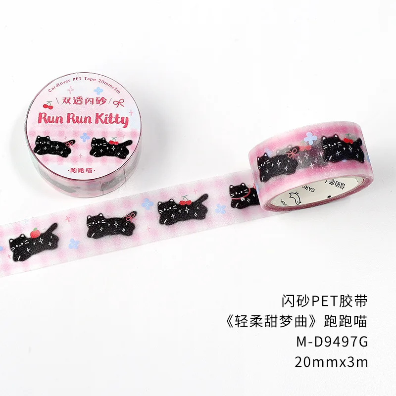 Ins Cute Cat Tomato Tape Flash Sand Hand Account Decorative Tape Collage Planner DIY School Stationary Stickers
Ins Cute Cat Tomato Tape Flash Sand Hand Account Decorative Tape Collage Planner DIY School Stationary Stickers