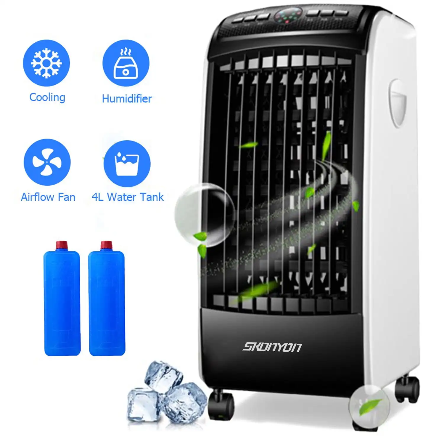 Evaporative Air Cooler, 3-in-1 Portable Air Cooler Fan & Humidifier with Remote Control
Evaporative Air Cooler, 3-in-1 Portable Air Cooler Fan & Humidifier with Remote Control