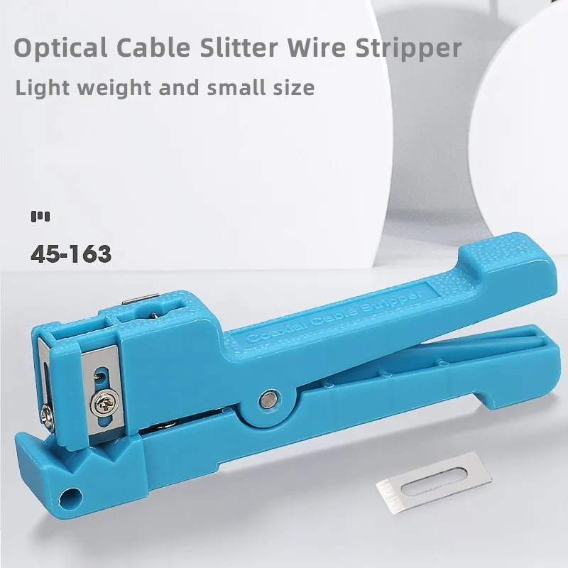 Fiber Optic Stripper Optical Fiber Jacket Stripper 45-163 Stripper Coaxial Cable Stripper Optical Cable Slitter Wire Stripper
Fiber Optic Stripper Optical Fiber Jacket Stripper 45-163 Stripper Coaxial Cable Stripper Optical Cable Slitter Wire Stripper