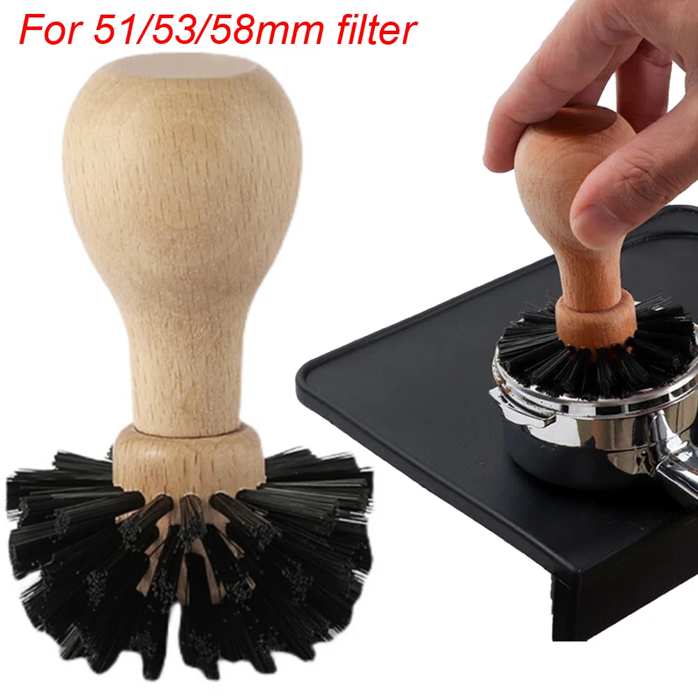 Coffee Filter Brush Hard Bristles Wooden Handle Portafilter Cleaning Brush Espresso Portafilter Basket Cleaner for 51/53/54/58mm
Coffee Filter Brush Hard Bristles Wooden Handle Portafilter Cleaning Brush Espresso Portafilter Basket Cleaner for 51/53/54/58mm