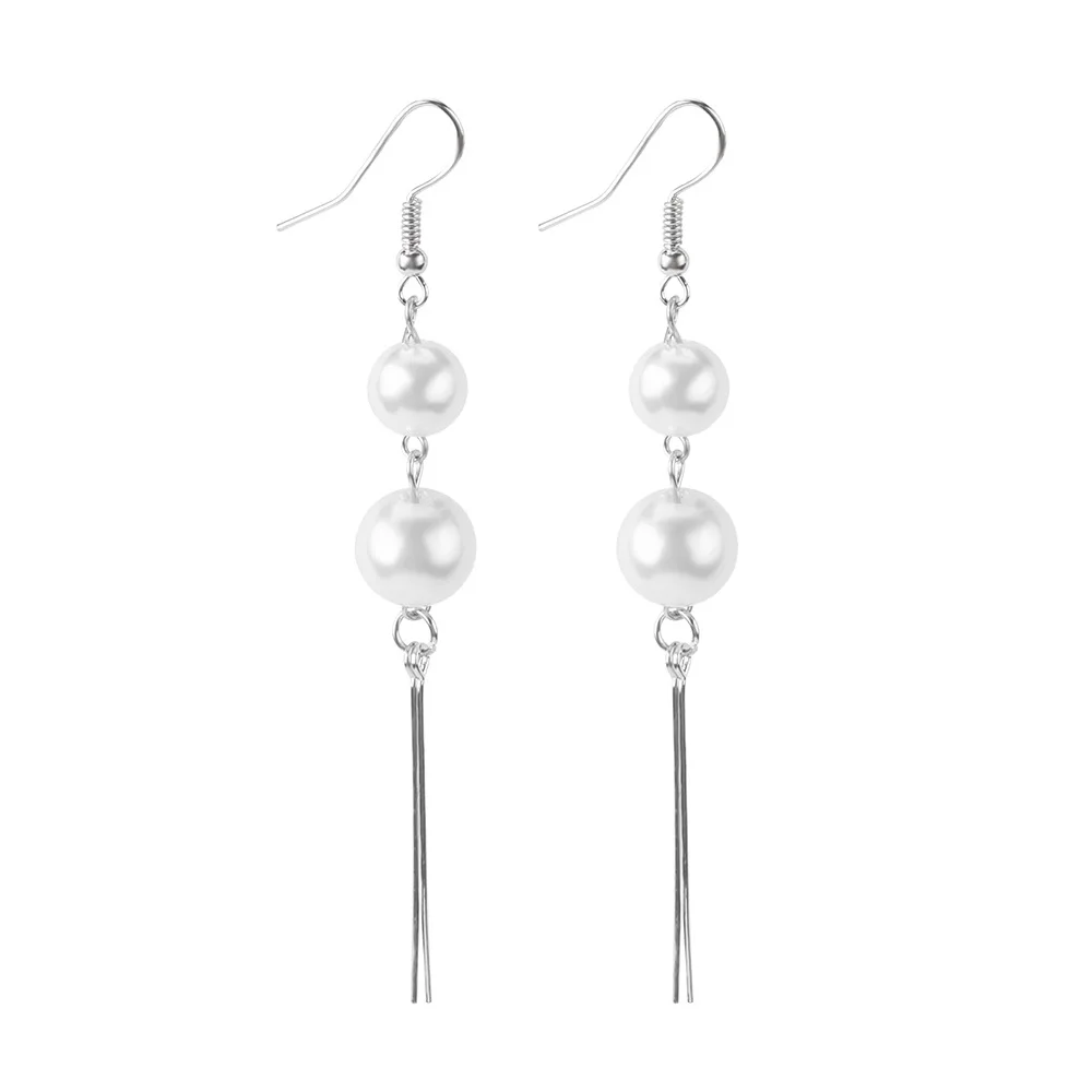 Long pearl Tassel Earrings, INS fashionable and thin, exaggerated curve pearl earrings
Long pearl Tassel Earrings, INS fashionable and thin, exaggerated curve pearl earrings