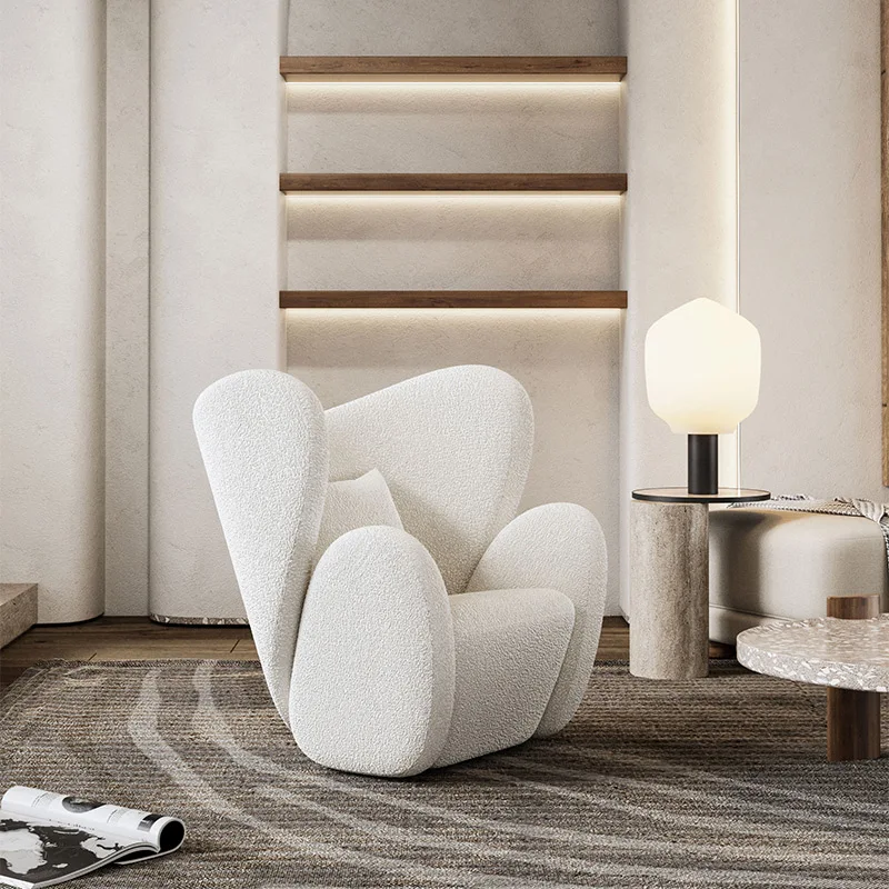 Cool Style Leisure Chair Armchair Light Luxury Lambswool Designer Model Chair Creative Trending Leisure Single Sofa
Cool Style Leisure Chair Armchair Light Luxury Lambswool Designer Model Chair Creative Trending Leisure Single Sofa