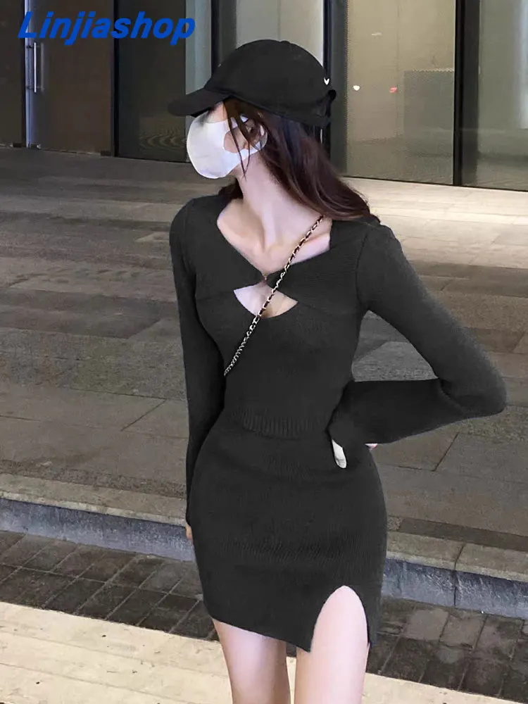 Sexy False 2 pcs Buckle V neck Knitted Crop Sweater Vintage Slim Knitwear Full Flare Sleeve Pullovers Skinny Jumper
Sexy False 2 pcs Buckle V neck Knitted Crop Sweater Vintage Slim Knitwear Full Flare Sleeve Pullovers Skinny Jumper