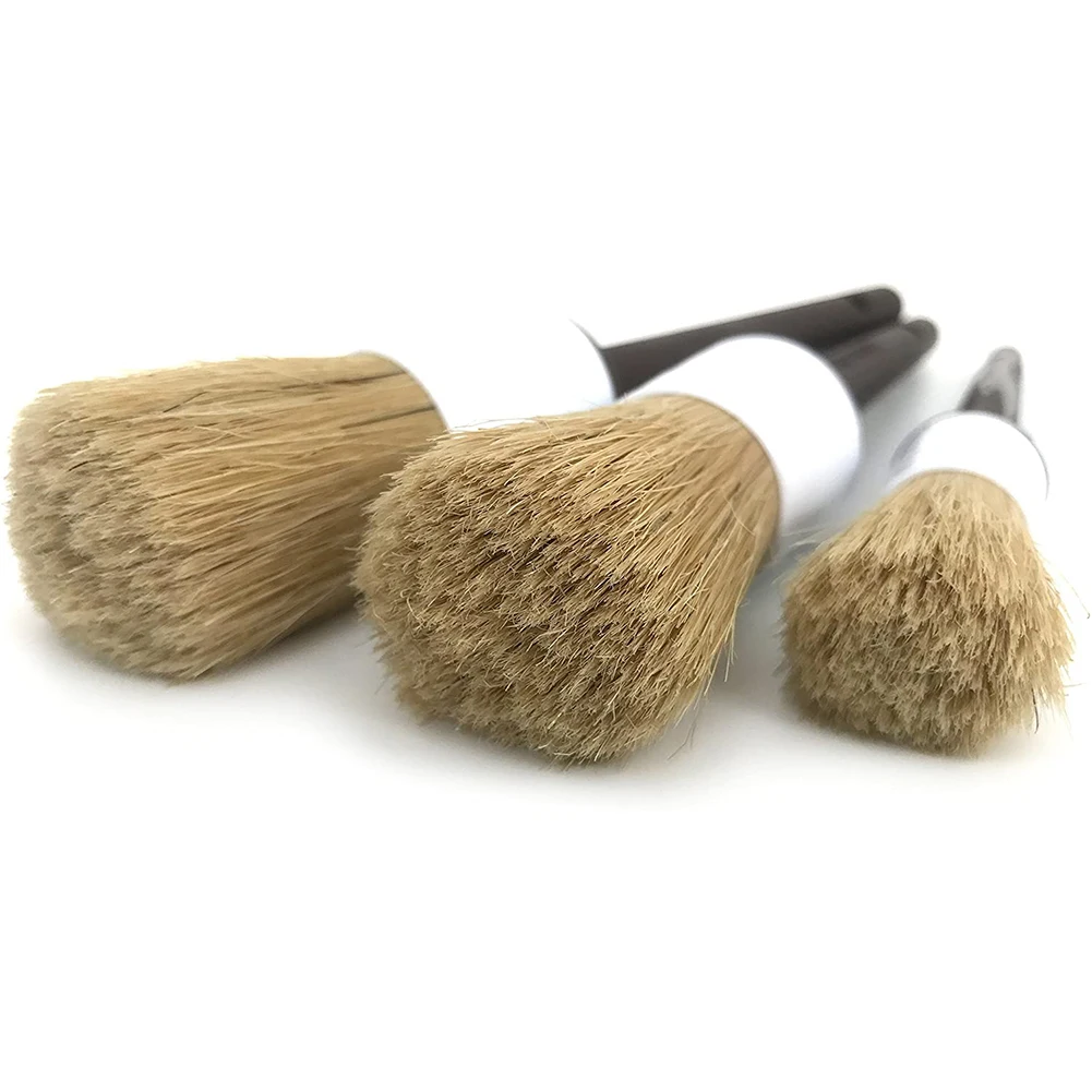 3 PCS Car Detail Brush Boar Hair Bristle Brushes For Car Cleaning Auto Detail Tools Dashboard Cleaning Brush Exterior Interior
3 PCS Car Detail Brush Boar Hair Bristle Brushes For Car Cleaning Auto Detail Tools Dashboard Cleaning Brush Exterior Interior