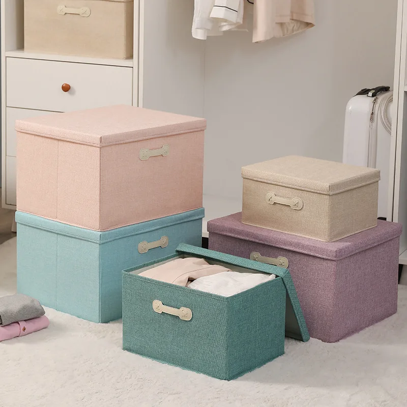 Cotton Linen Storage Box With Cap 3 Size Clothes Socks Toy Snacks Sundries Organizer Set Fabric Boxes Cosmetics Household
Cotton Linen Storage Box With Cap 3 Size Clothes Socks Toy Snacks Sundries Organizer Set Fabric Boxes Cosmetics Household