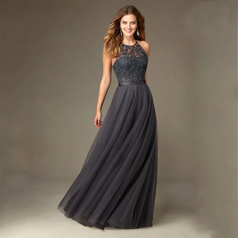 Hanging Neck Open Back Bridal Bridesmaid Dress Long Slim Slim Fit Fashion Atmosphere
Hanging Neck Open Back Bridal Bridesmaid Dress Long Slim Slim Fit Fashion Atmosphere