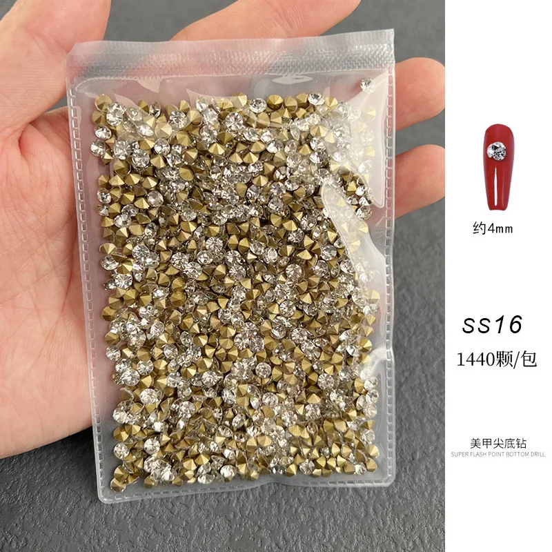 1440Pcs/Bag Nail Sparkle Ponit Bottom Rhinestones Super Shiny White/AB Color SS3-SS22 Nail Art DIY Gems Stones 3D Charms
1440Pcs/Bag Nail Sparkle Ponit Bottom Rhinestones Super Shiny White/AB Color SS3-SS22 Nail Art DIY Gems Stones 3D Charms