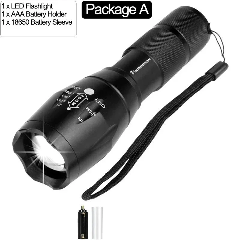 POCKETMAN 007/A100/E17 T6/L2/V6 фонарик черный
POCKETMAN 007/A100/E17 T6/L2/V6 фонарик черный