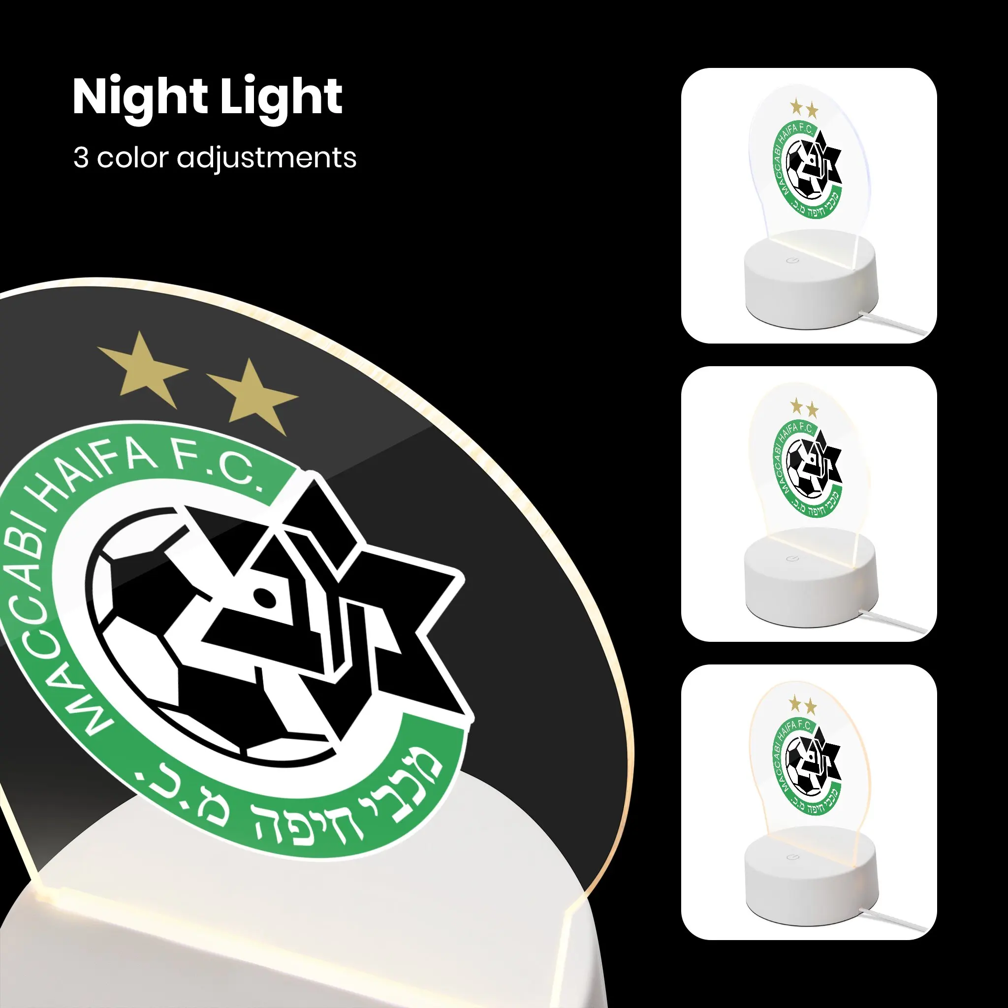 Ночсветильник Maccabi Haifa из Израиля, лампа с дистанционным управлением для спальни, ночсветильник, подходит для украшения спальни
Ночсветильник Maccabi Haifa из Израиля, лампа с дистанционным управлением для спальни, ночсветильник, подходит для украшения спальни