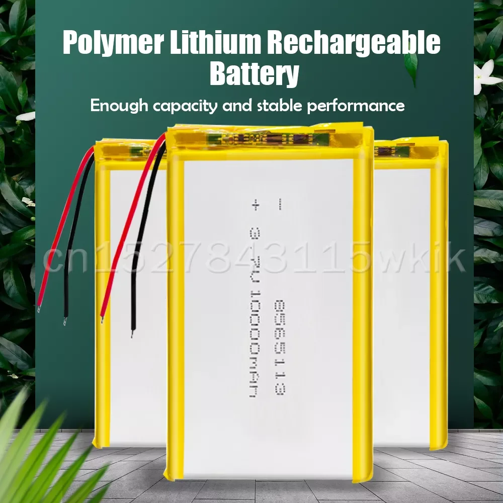 8565113 3.7V 10000mAh Lithium Polymer Rechargeable Battery Lipo Cell For Mobile Power LED Lamps Tablet PDA E-book GPS Power Bank
8565113 3.7V 10000mAh Lithium Polymer Rechargeable Battery Lipo Cell For Mobile Power LED Lamps Tablet PDA E-book GPS Power Bank