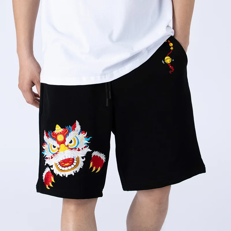 Summer 2023 China-Chic Rising Lion Embroidery Casual Shorts Men's Loose Straight Versatile Sports Pants Thin Wei Pants Capris
Summer 2023 China-Chic Rising Lion Embroidery Casual Shorts Men's Loose Straight Versatile Sports Pants Thin Wei Pants Capris