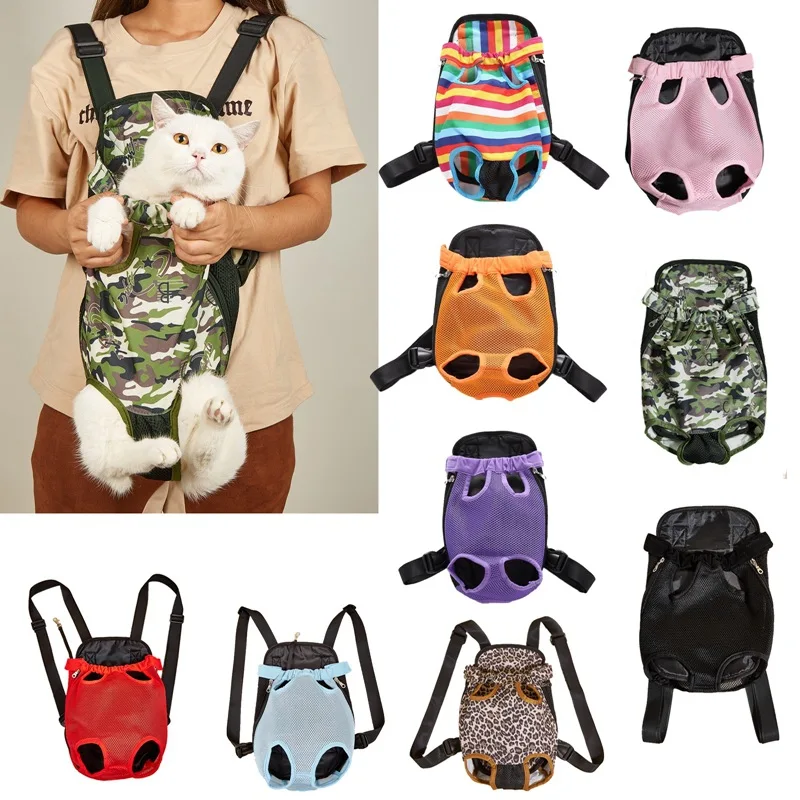 Pet Cat Carrier Adjustable puppy Backpack Breathable chest four-legged bag for cats dogs Folding Fashion Travel Bag pet supplies
Pet Cat Carrier Adjustable puppy Backpack Breathable chest four-legged bag for cats dogs Folding Fashion Travel Bag pet supplies