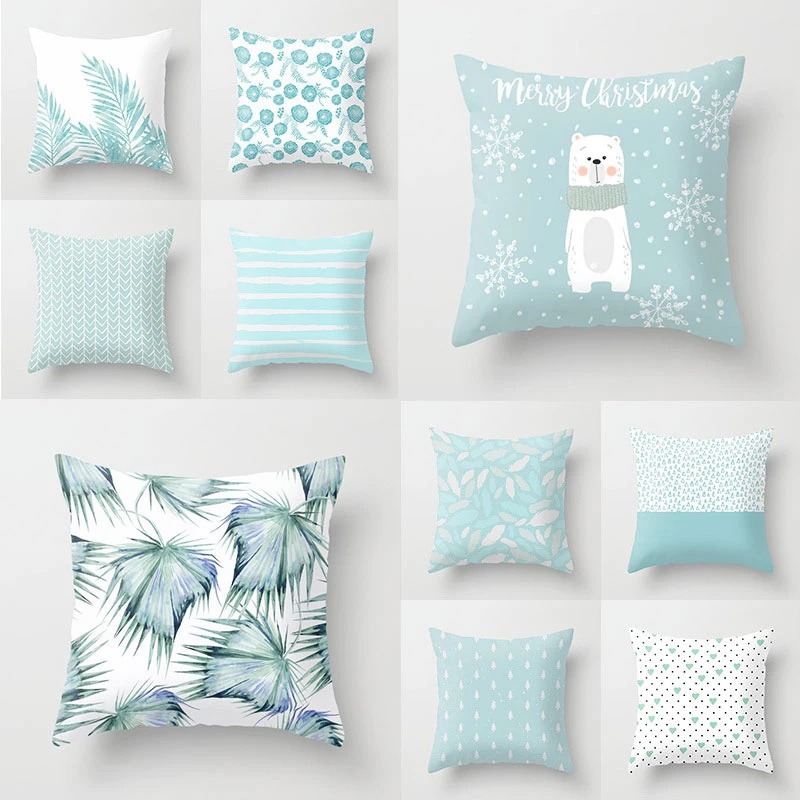 Mint European Flower Print Throw Pillow Case Geometric Damask Leaves Cushion Covers for Home Sofa Chair Decorative Pillowcases
Mint European Flower Print Throw Pillow Case Geometric Damask Leaves Cushion Covers for Home Sofa Chair Decorative Pillowcases