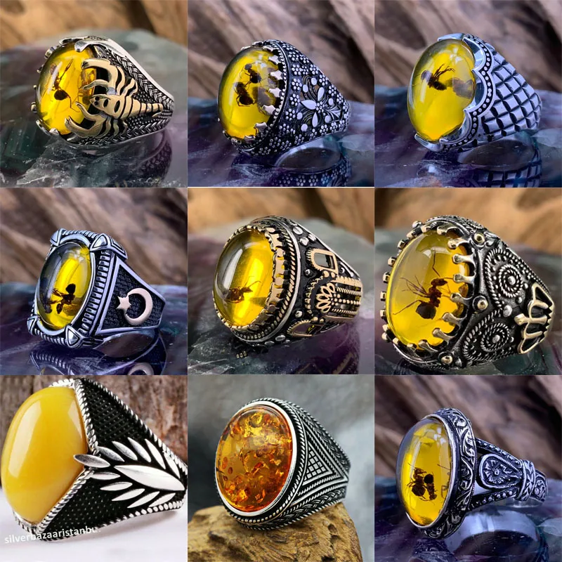 European and American Inlaid Emerald Men's Ring Turkey Retro Domineering Personality Ring To Attend The Banquet Party Jewelry
European and American Inlaid Emerald Men's Ring Turkey Retro Domineering Personality Ring To Attend The Banquet Party Jewelry