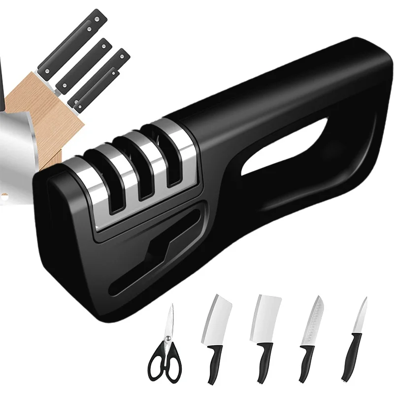 Новая точилка для ножей 4 в 1 ножи и ножницы с алмазным покрытием точилка для ножей лезвие из нержавеющей стали кухонный заточный камень
Новая точилка для ножей 4 в 1 ножи и ножницы с алмазным покрытием точилка для ножей лезвие из нержавеющей стали кухонный заточный камень