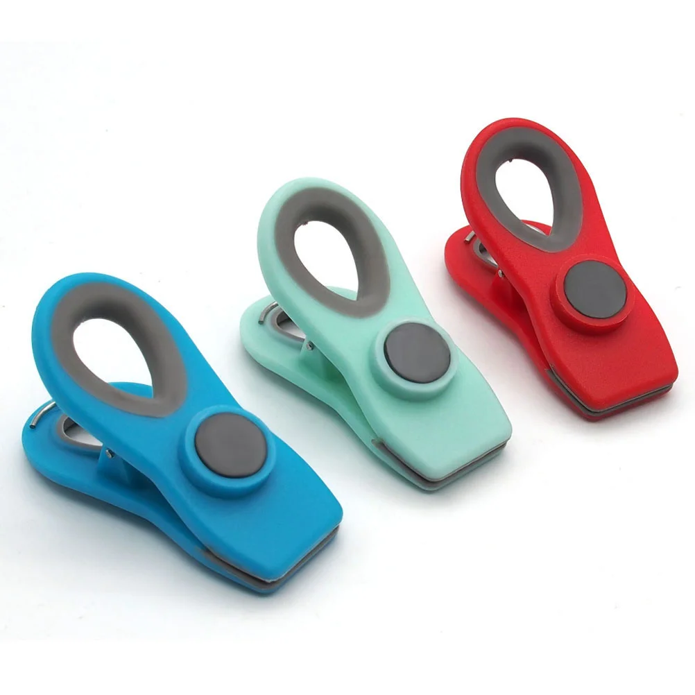 6Pcs Magnetic Sealing Clips Storage Clips Food Bags Clamp Note Paper Plastic Clip for Home Snack Red Light Green Blue for Each
6Pcs Magnetic Sealing Clips Storage Clips Food Bags Clamp Note Paper Plastic Clip for Home Snack Red Light Green Blue for Each