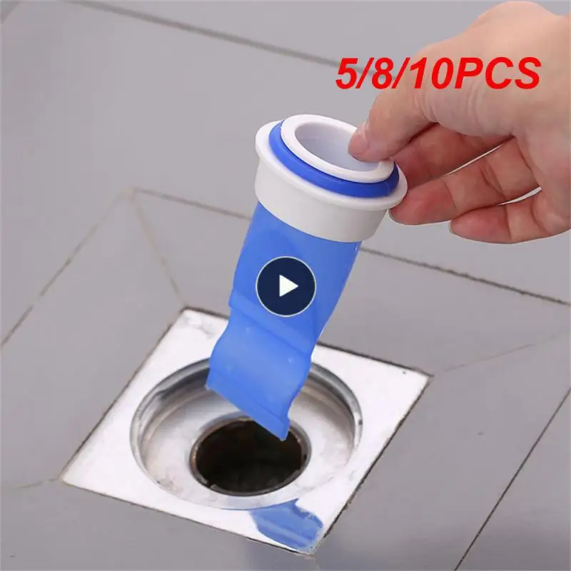 

5/8/10PCS The Water Pipe Draininner Cover Kitchen Silicone Floor Drain Kitchen Accessories Bathroom Odor-proof Bathroom Faucets