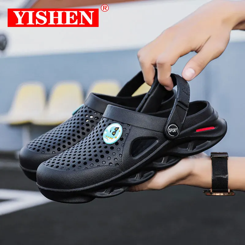 YISHEN Sandals Men Clogs Summer Beach Sandals Slip-On EVA Injection Garden Shoes Sports Slipper Outdoor Wading Shoes For Men 
YISHEN Sandals Men Clogs Summer Beach Sandals Slip-On EVA Injection Garden Shoes Sports Slipper Outdoor Wading Shoes For Men