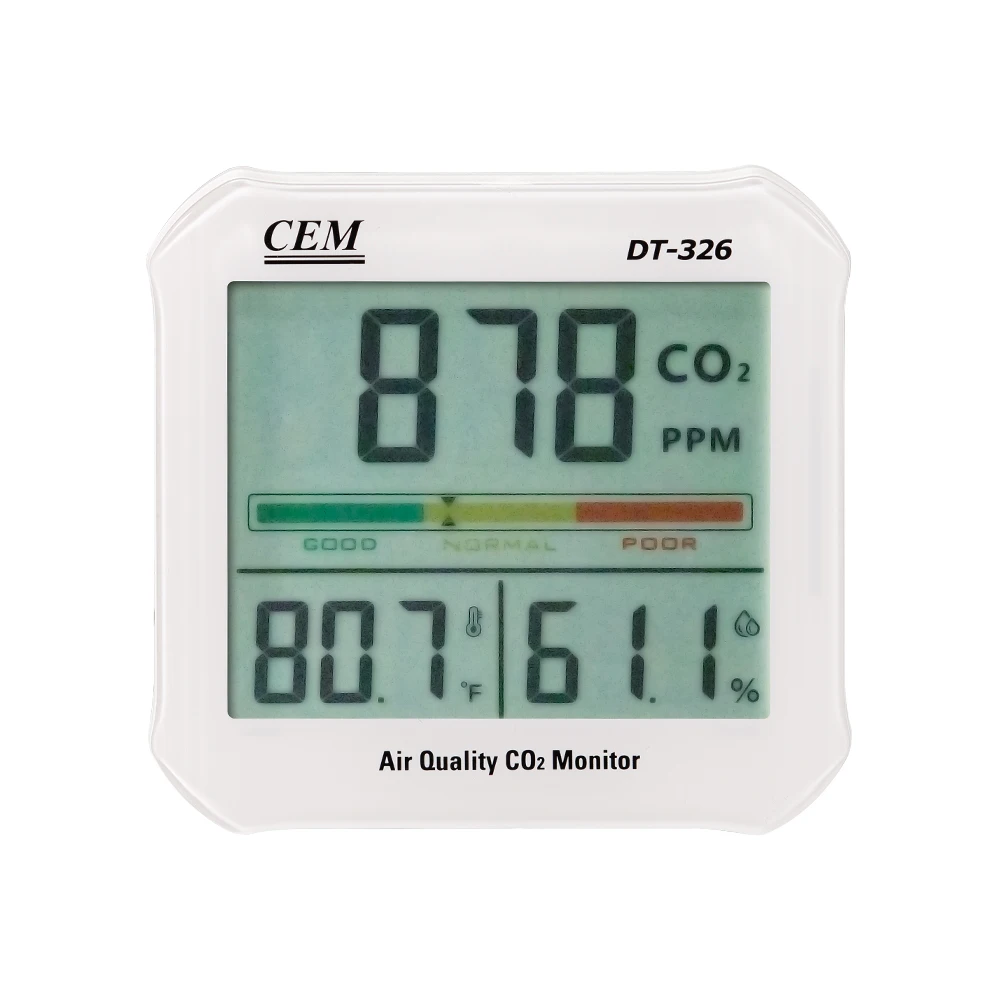 CEM DT-326 5000ppm Desktop Co2 Carbon Dioxide Detector Co2 Meter Sensor Monitor 
CEM DT-326 5000ppm Desktop Co2 Carbon Dioxide Detector Co2 Meter Sensor Monitor