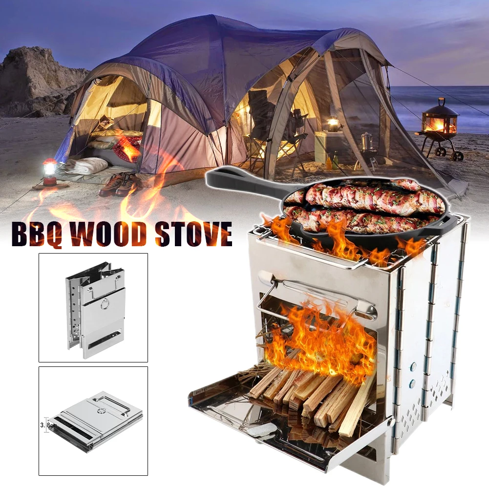 Camping Wood Stove Stainless Steel Foldable Mini Charcoal Grill Outdoor Stove Barbecue Grill For Camping Garden Outdoor Picnic
Camping Wood Stove Stainless Steel Foldable Mini Charcoal Grill Outdoor Stove Barbecue Grill For Camping Garden Outdoor Picnic