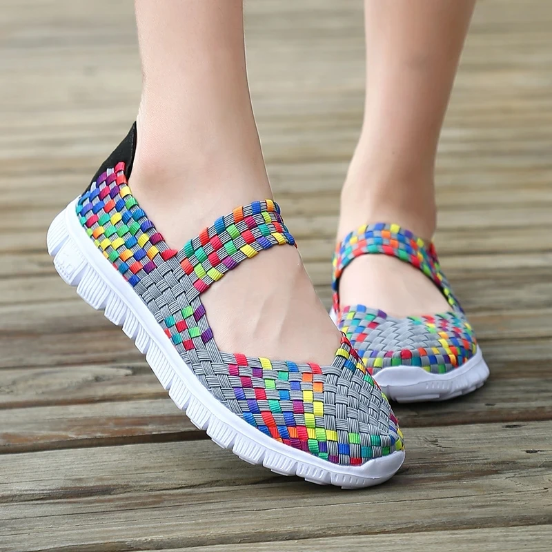 Plus Size Women Flat Shoes 2023 New Manual Woven Shallow Casual Shoes Elastic Band Breathable Flats Sneakers Zapatos De Mujer 
Plus Size Women Flat Shoes 2023 New Manual Woven Shallow Casual Shoes Elastic Band Breathable Flats Sneakers Zapatos De Mujer