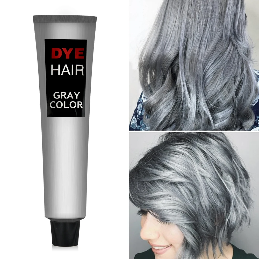 Gray Color Hair Dye Cream Permanent Natural Plant Extract Fashion Grandma Grey Dyeing Cover White Hair 100ml
Gray Color Hair Dye Cream Permanent Natural Plant Extract Fashion Grandma Grey Dyeing Cover White Hair 100ml