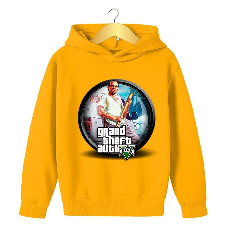 4-14 Years Kids Hoodies Grand Theft Auto Gta Autumn Teenagers Sweatshirt For Boys Girls GT5 Game Children Fashion Coat Clothing
4-14 Years Kids Hoodies Grand Theft Auto Gta Autumn Teenagers Sweatshirt For Boys Girls GT5 Game Children Fashion Coat Clothing