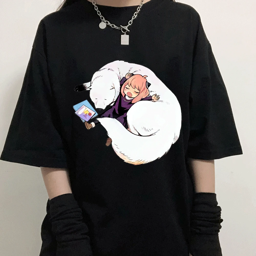 Anime Spy X Family Anya Forger T-shirts Women Summer Cotton Short Sleeve T-Shirt Casual Harajuku Fashion Unisex Tee Shirt Girls
Anime Spy X Family Anya Forger T-shirts Women Summer Cotton Short Sleeve T-Shirt Casual Harajuku Fashion Unisex Tee Shirt Girls