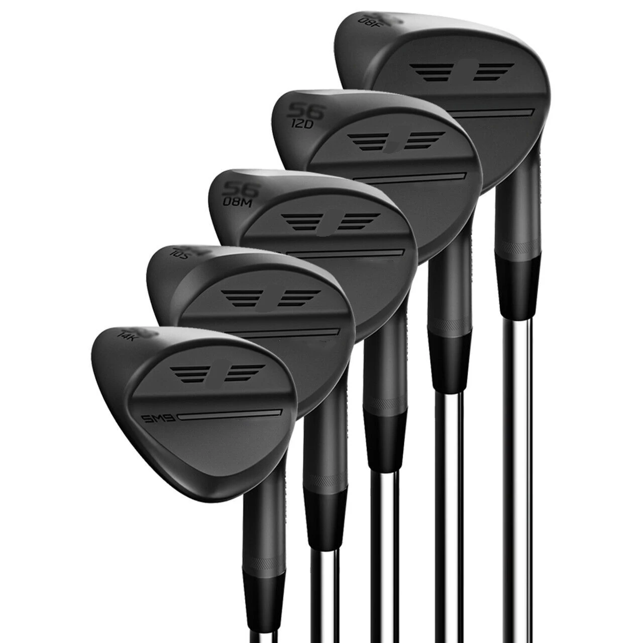 

Black Brand New Golf Clubs SM9 Wedges 48/50/52/54/56/58/60/62 Degrees Steel Shaft With Head Cover