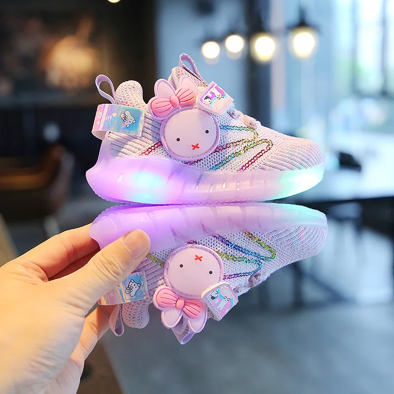 Summer Children's Sneakers Baby Girls Net Surface Toddler Shoes Cartoon Rabbit Lovely Breathable Sandals LED Shoes 7-24 Month
Summer Children's Sneakers Baby Girls Net Surface Toddler Shoes Cartoon Rabbit Lovely Breathable Sandals LED Shoes 7-24 Month