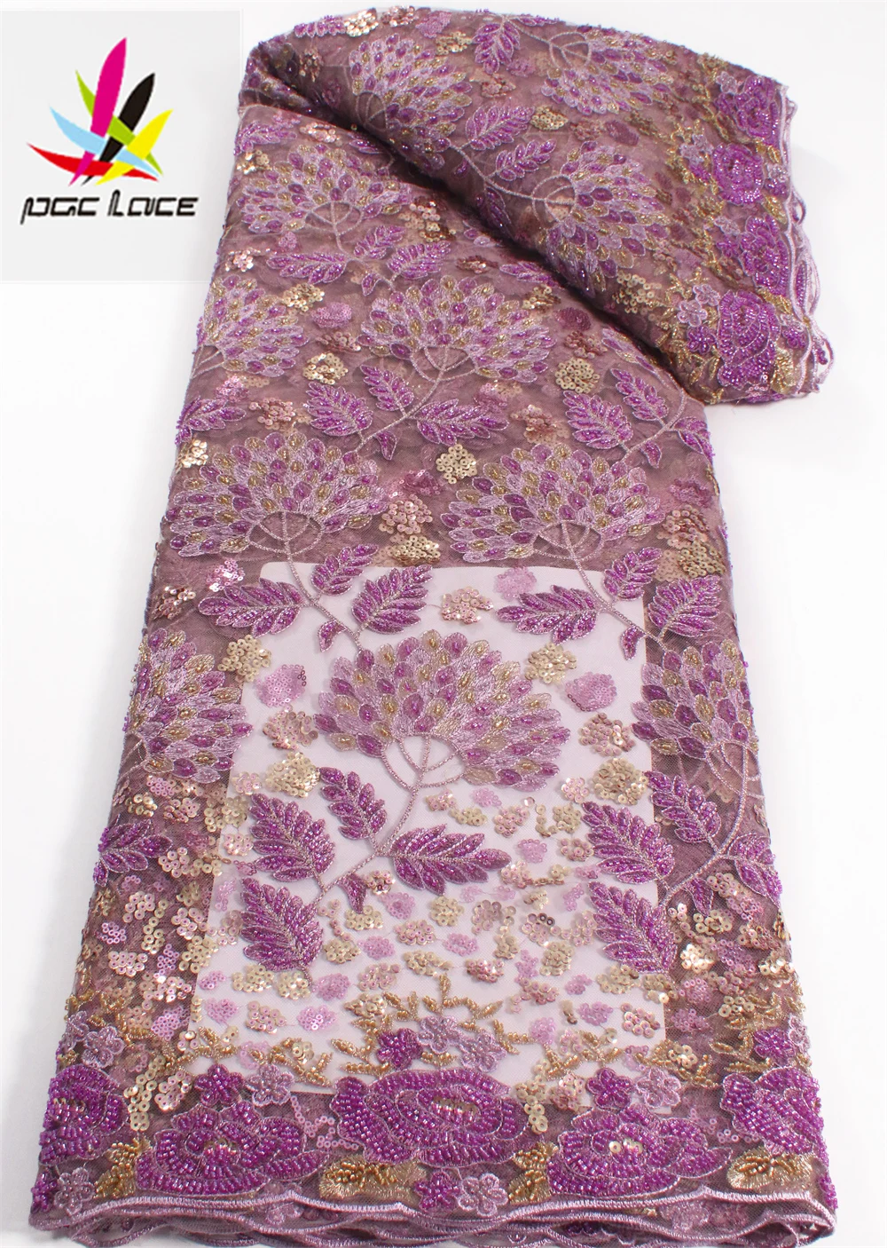 PGC African Groom Lace Fabric 2022 High Quality Sequins Lace French Nigerian Net Beaded Lace Tulle Fabrics For Wedding YA5083B-2
PGC African Groom Lace Fabric 2022 High Quality Sequins Lace French Nigerian Net Beaded Lace Tulle Fabrics For Wedding YA5083B-2