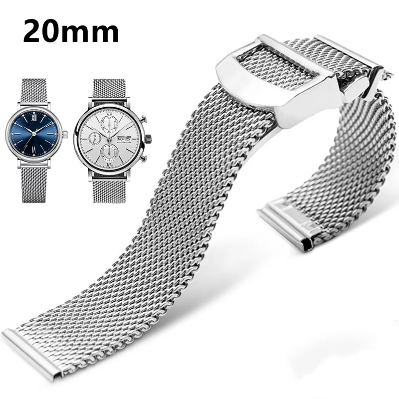 Сменная деталь для IWC Pilot 20 мм ремешок для наручных часов Миланская сетка с пряжкой-бабочкой браслет из нержавеющей стали 20 мм
Сменная деталь для IWC Pilot 20 мм ремешок для наручных часов Миланская сетка с пряжкой-бабочкой браслет из нержавеющей стали 20 мм