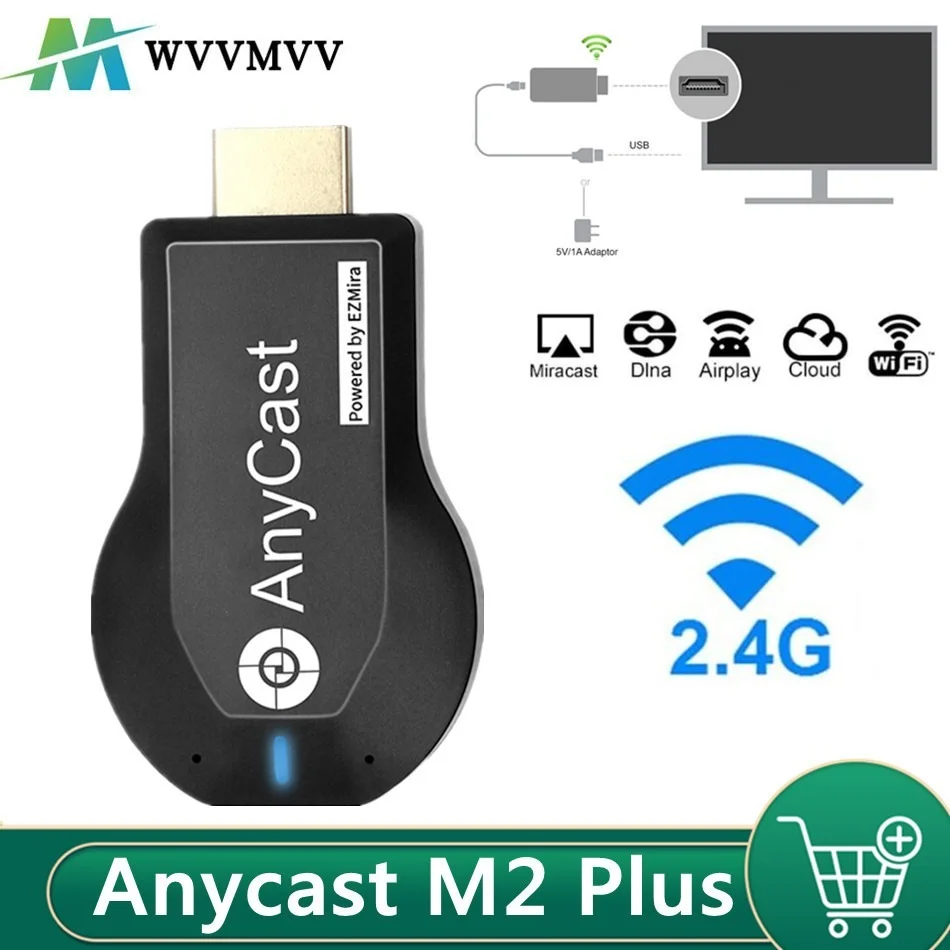 

Anycast M2 Plus TV stick Wifi Display Receiver Dongle For DLNA Miracast Airplay Airmirror 1080P HD Mirascreen Mirroring Screen