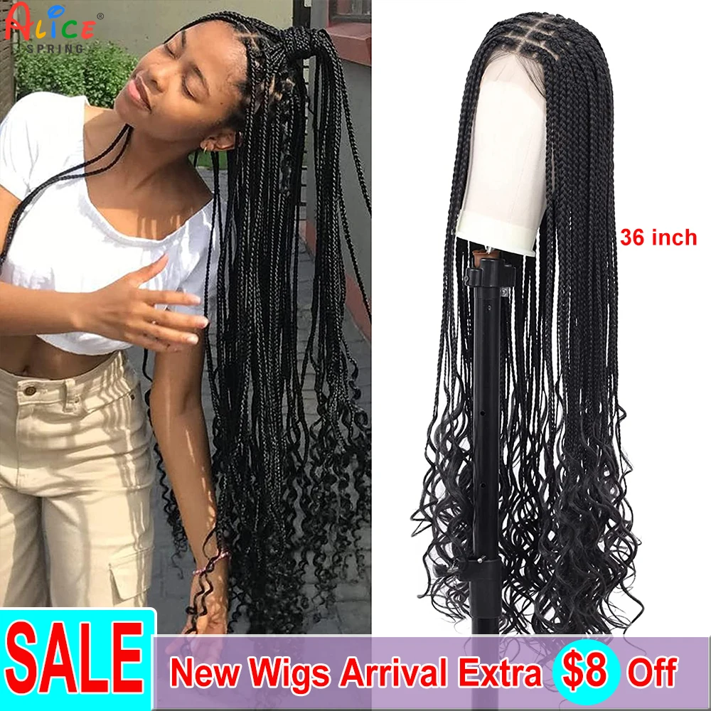 36 Inches Braided Wigs Synthetic Lace Front Wigs with Baby Hairs Braided Wigs with Water Wave for Black Women Long Braided Wig
36 Inches Braided Wigs Synthetic Lace Front Wigs with Baby Hairs Braided Wigs with Water Wave for Black Women Long Braided Wig
