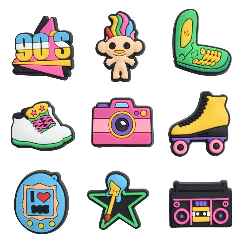 1pcs PVC carton Shoes Accessories camera ice-skate Garden Shoe Decorations For Croc clog Jibz Charm Backpack X-mas Present
1pcs PVC carton Shoes Accessories camera ice-skate Garden Shoe Decorations For Croc clog Jibz Charm Backpack X-mas Present