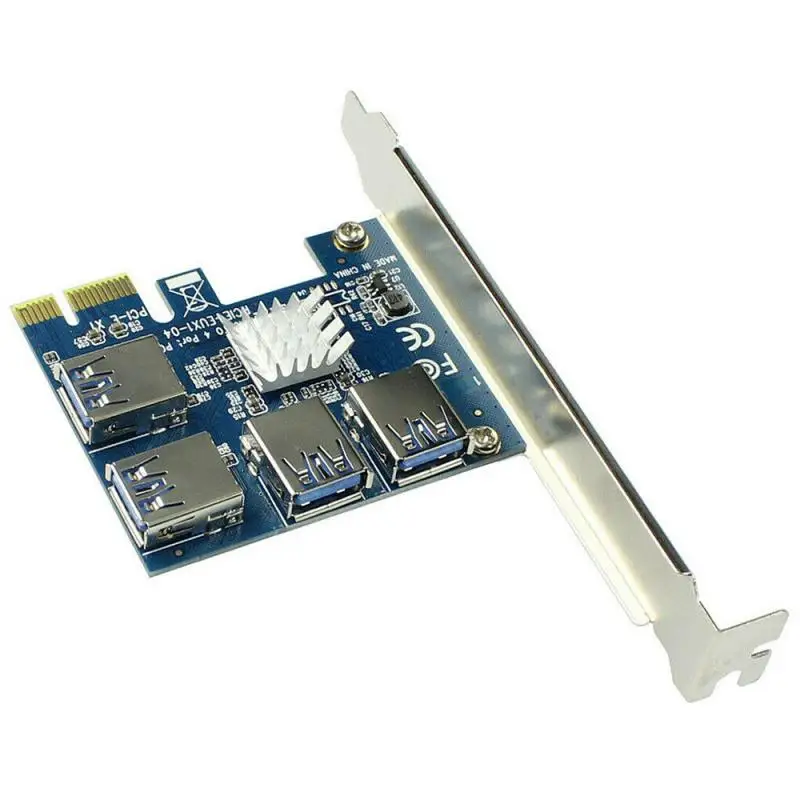4-port USB 3.0 Mining Special Riser Card PCIe Converter PCI-E To PCI-E Adapter PCI-Express Slot 4x 8x 16x For BTC Miner Mining
4-port USB 3.0 Mining Special Riser Card PCIe Converter PCI-E To PCI-E Adapter PCI-Express Slot 4x 8x 16x For BTC Miner Mining