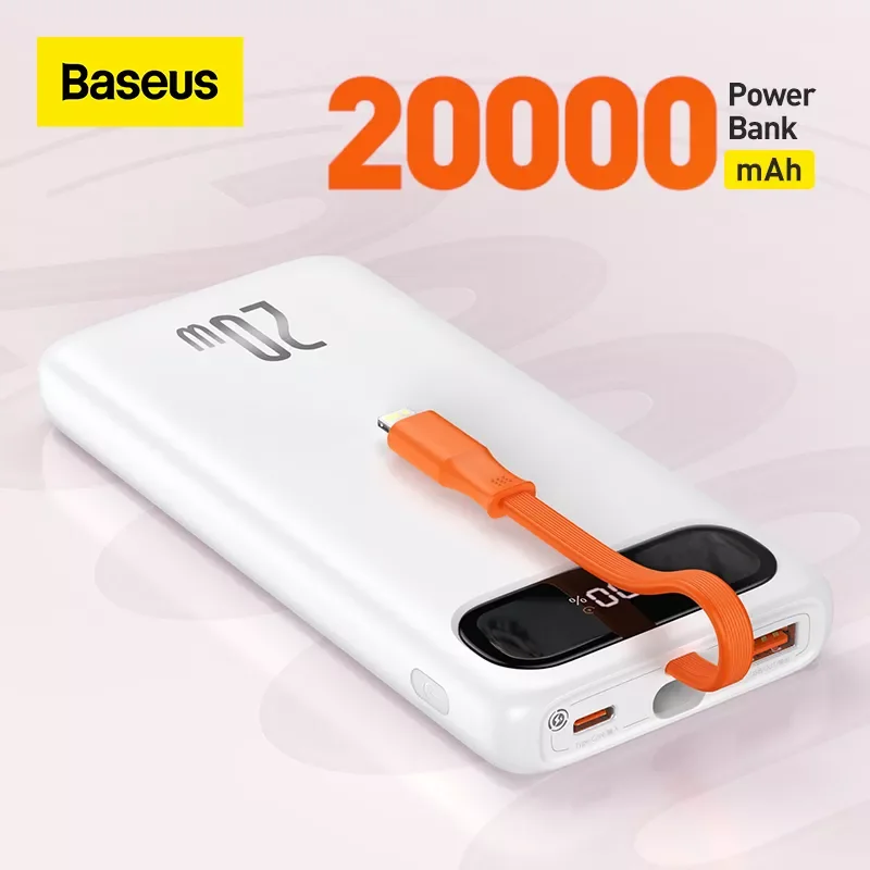 Baseus Power Bank 20000mAh/10000mAh PD Quick Charge QC3.0 Powerbank External Battery Charger 22.5W For iPhone13 Xiaomi Poverbank
Baseus Power Bank 20000mAh/10000mAh PD Quick Charge QC3.0 Powerbank External Battery Charger 22.5W For iPhone13 Xiaomi Poverbank