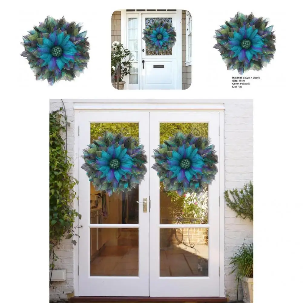 Gauze Attractive Delicate Beautiful Peacock Pattern Garland Durable Hanging Garland Eye-catching for Home
Gauze Attractive Delicate Beautiful Peacock Pattern Garland Durable Hanging Garland Eye-catching for Home