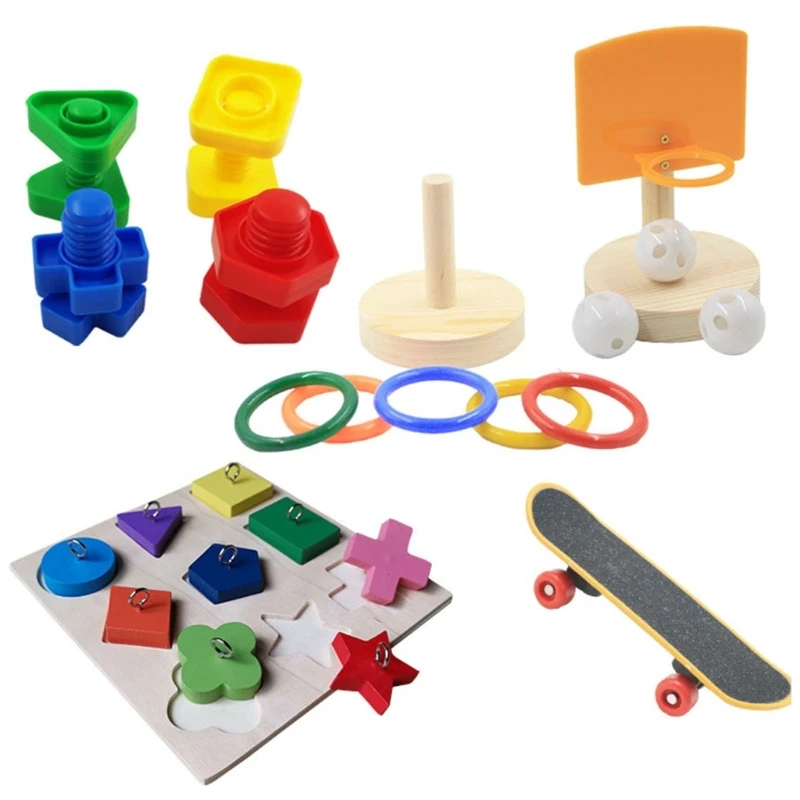 W3JA Parrots Intelligence Toy for Parakeets Cockatiel Budgies Parrots Ringtoss Set
W3JA Parrots Intelligence Toy for Parakeets Cockatiel Budgies Parrots Ringtoss Set