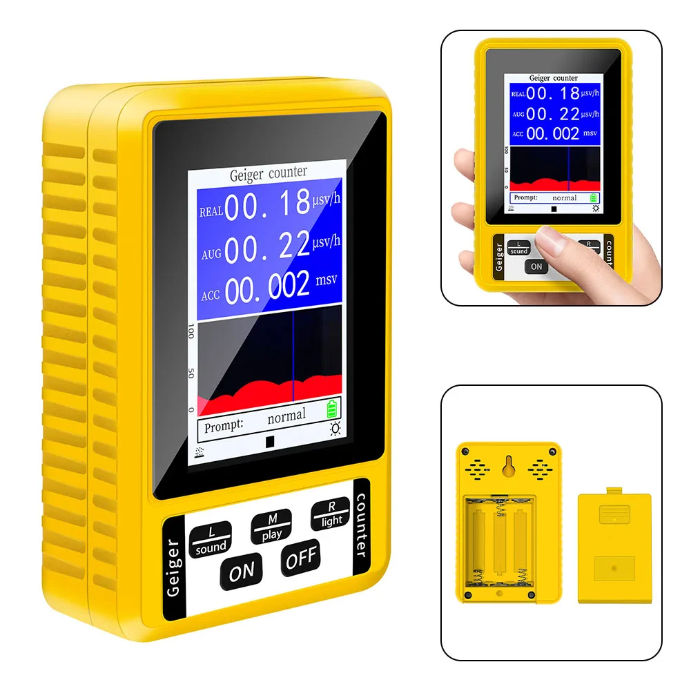 XR3-BR-9C 2-in-1 Handheld Digital EMF Meter Electromagnetic Radiation Detector USB 5V 2A Input Beta Γ X-ray Detectable Type
XR3-BR-9C 2-in-1 Handheld Digital EMF Meter Electromagnetic Radiation Detector USB 5V 2A Input Beta Γ X-ray Detectable Type