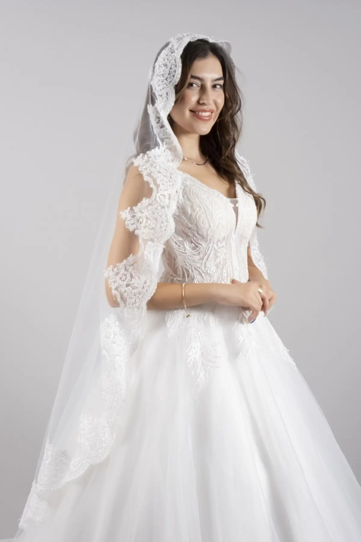 Bridal Accessories Bride Veil Lace Nun Model Height 160 Cm Off-White Wedding Handmade For Bride And Bride
Bridal Accessories Bride Veil Lace Nun Model Height 160 Cm Off-White Wedding Handmade For Bride And Bride