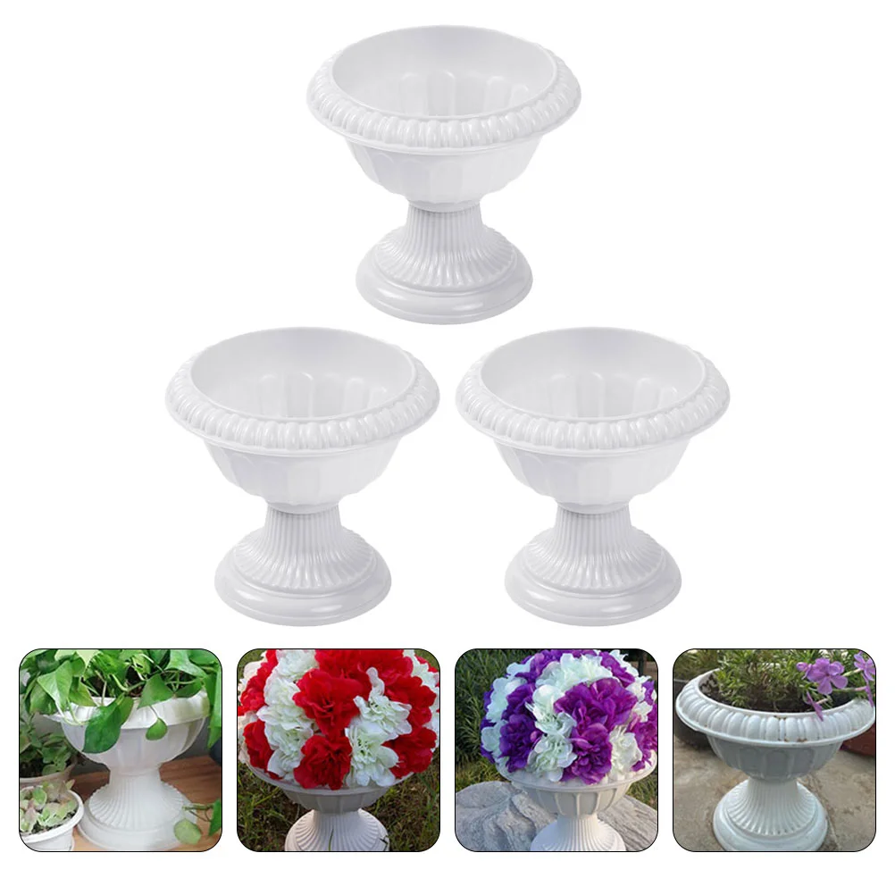 3 Pcs Roman Basin Guidepost Pot Decor Plastic Wedding Flowerpots Decorative Statue Front Door Container Road Guiding
3 Pcs Roman Basin Guidepost Pot Decor Plastic Wedding Flowerpots Decorative Statue Front Door Container Road Guiding