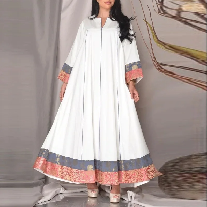 Modest Jilbab Floral Print Abaya Islamic Turkish Long Dresses Casual Arabic Gowns Muslim Abaya Kaftan Loose Dress
Modest Jilbab Floral Print Abaya Islamic Turkish Long Dresses Casual Arabic Gowns Muslim Abaya Kaftan Loose Dress