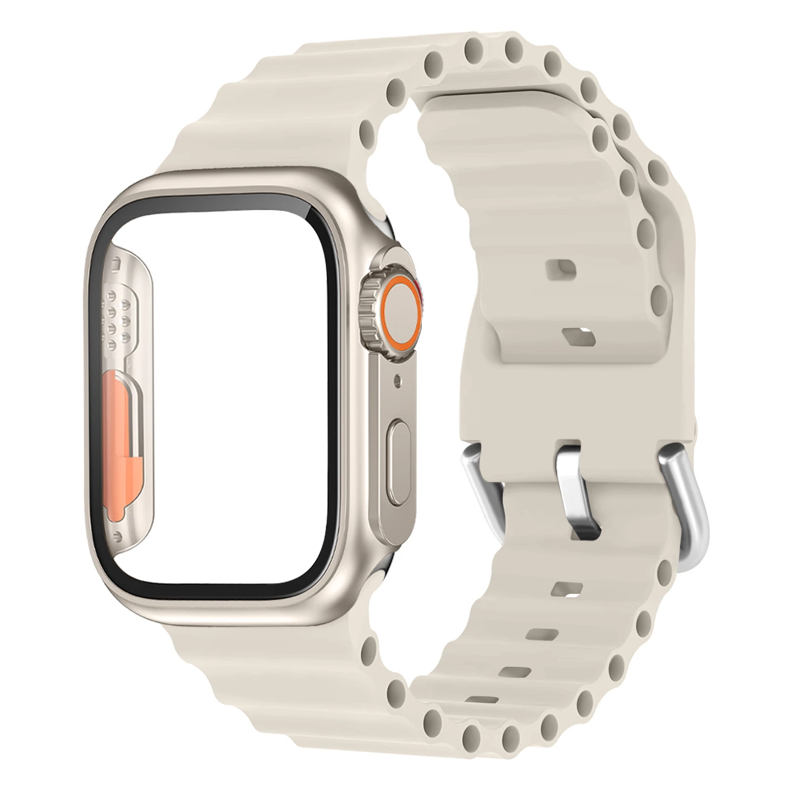 Change To Ultra PC Firm Cover+Strap For Apple Watch band 44mm 40mm 45mm 41mm Glass+Case Silicone Bracelet iWatch series 7 se 6 8
Change To Ultra PC Firm Cover+Strap For Apple Watch band 44mm 40mm 45mm 41mm Glass+Case Silicone Bracelet iWatch series 7 se 6 8