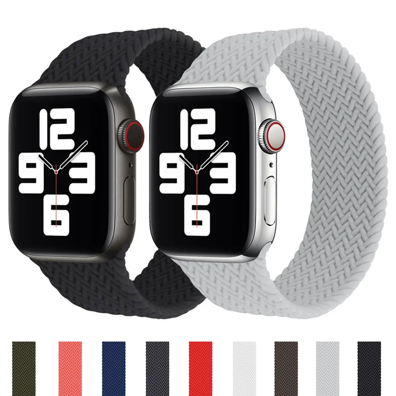 Silicone Strap For Apple watch 8 7 band 45MM 41MM 44mm 40mm Belt bracelet Braided Solo Loop for iWatch band series se 38mm 42mm
Silicone Strap For Apple watch 8 7 band 45MM 41MM 44mm 40mm Belt bracelet Braided Solo Loop for iWatch band series se 38mm 42mm